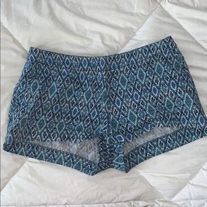 loose blue shorts